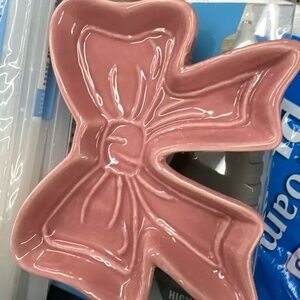 CUTE PINK BOW TRAY